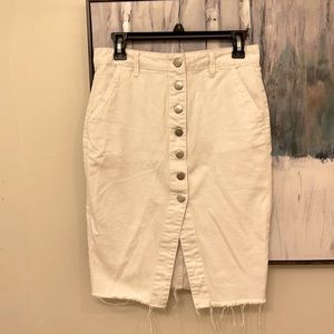 The cutest white jeans skirt there is!!